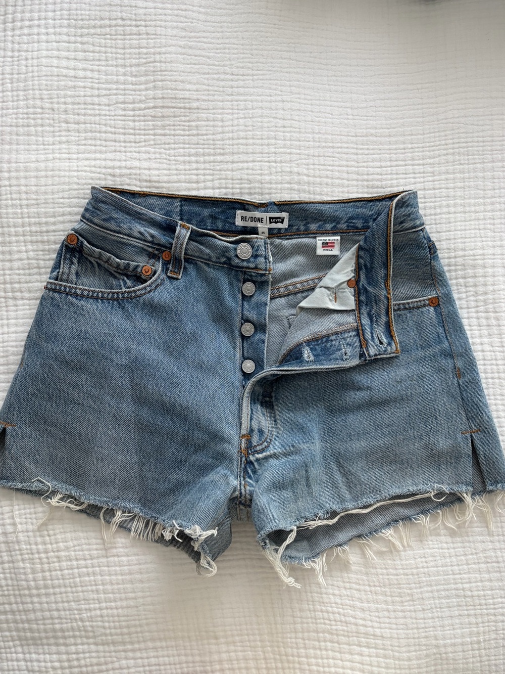 Re/Done High-Rise Jean Shorts